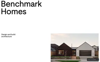 Benchmark Homes homepage website preview