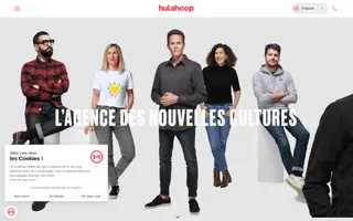 Hula-hoop homepage website preview