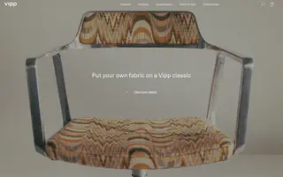 Vipp homepage website preview