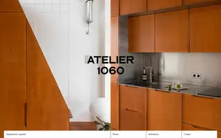 Atelier 1060 homepage website preview