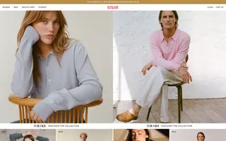 Tricot homepage website preview