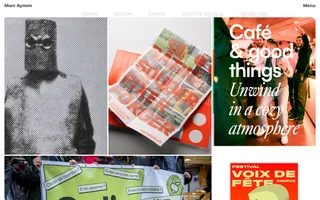 Marc Aymon homepage website preview