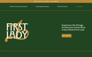 First Lady homepage website preview