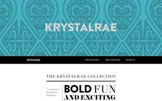 Krystalrae homepage website preview