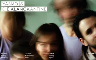 Yasmo & Die Klangkantine homepage website preview