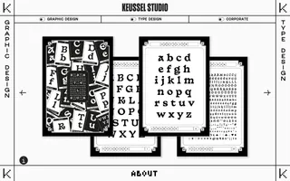 Keussel Studio homepage website preview