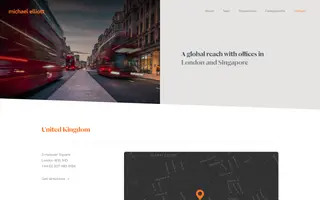 Michael Elliott homepage website preview