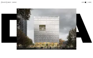 Dowen Farmer Architects homepage website preview