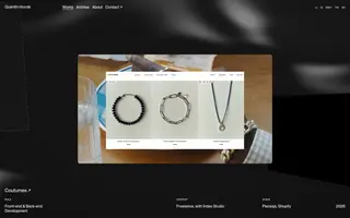 Quentin Hocdé homepage website preview