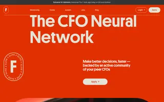 F Suite homepage website preview