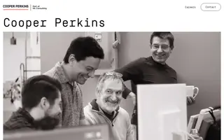Cooper Perkins homepage website preview