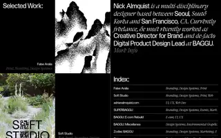 Nick Almquist homepage website preview