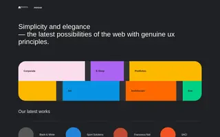 Mosne homepage website preview