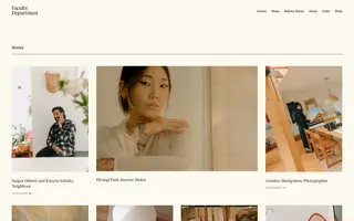 Faculty Department homepage website preview