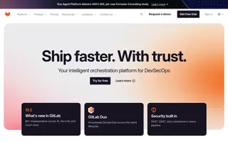 GitLab homepage website preview
