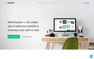 Dunked homepage website preview