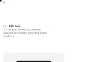 Alex Araujo homepage website preview
