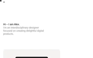 Alex Araujo homepage website preview