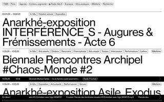 Centre Wallonie Bruxelles homepage website preview