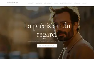 NewVision homepage website preview