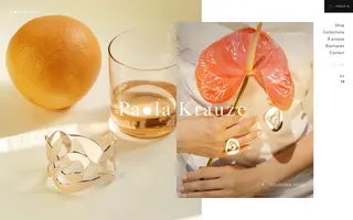Paola Krauze homepage website preview