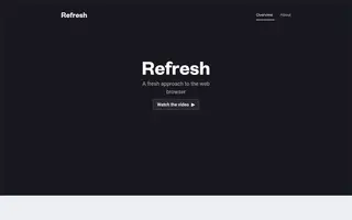 Refresh homepage website preview
