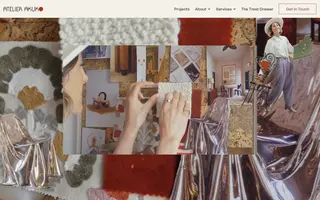 Atelier Akuko homepage website preview