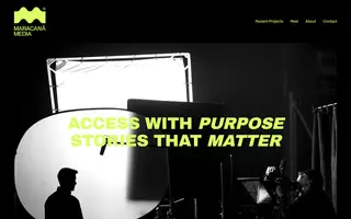 Maracanã Media homepage website preview