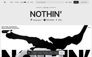 Awwwards homepage website preview