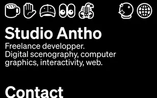 Studio Antho homepage website preview