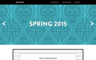 Krystalrae homepage website preview