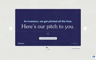 NextView Ventures homepage website preview