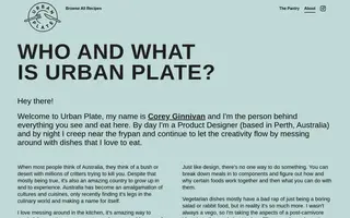 Urbanplate homepage website preview