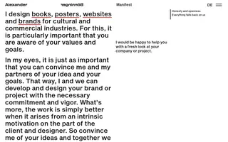 Alexander Bönninger homepage website preview