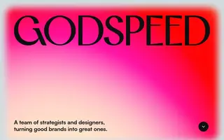 Godspeed homepage website preview