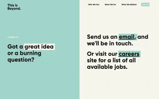 This is Beyond homepage website preview