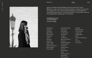 Jese Siu homepage website preview