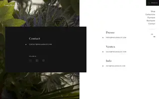 Paola Krauze homepage website preview