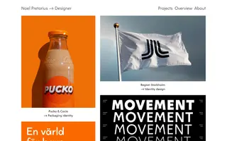 Noel Pretorius homepage website preview
