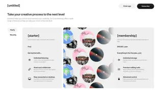 [untitled] homepage website preview