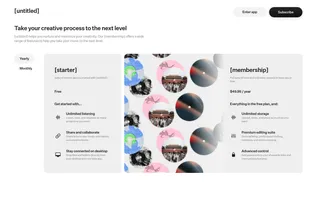 [untitled] homepage website preview