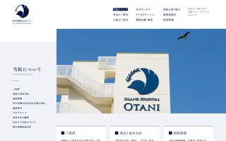 Island Hospital Otani homepage website preview