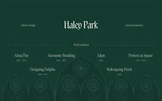 Haley Park homepage website preview