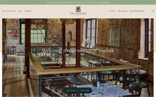 The Maltings Hotel homepage website preview