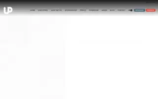Upstream International homepage website preview
