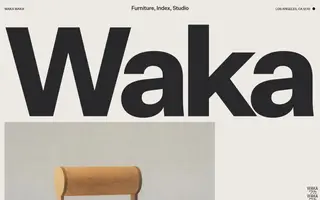 Waka Waka homepage website preview