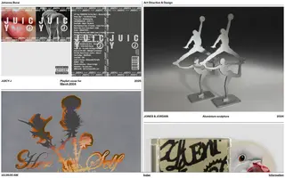 Johanna Burai homepage website preview