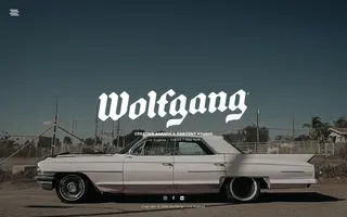 Wolfgang homepage website preview