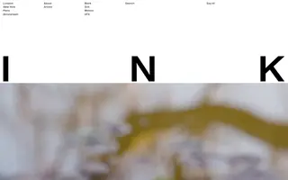 Ink homepage website preview