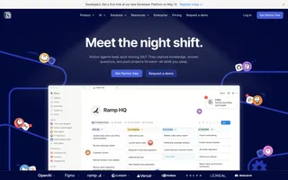 Notion homepage website preview